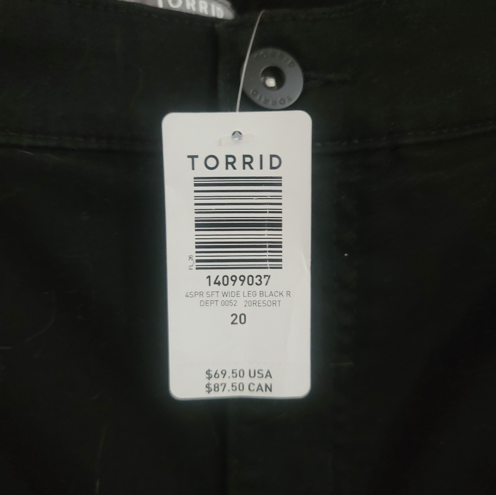 Torrid High Waisted Wide Leg Trousers